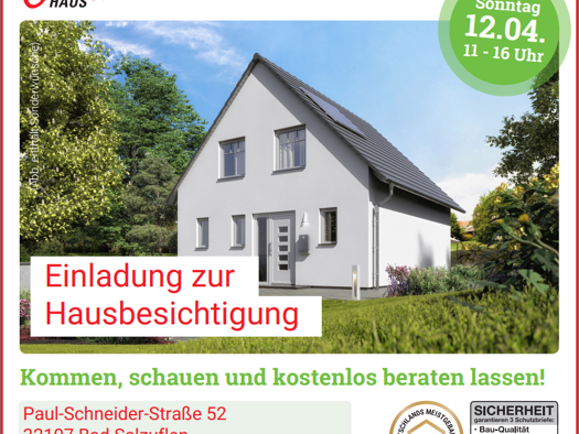 Einfamilienhaus zum Kauf provisionsfrei 242.350 € 4 Zimmer 114 m² 507 m² Grundstück Paul-Schneider-Straße 52 Werl-Aspe Bad Salzuflen 32107
