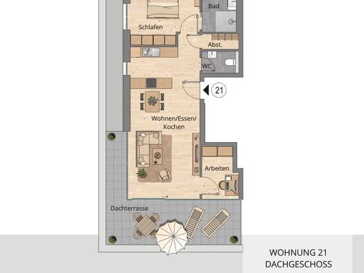 Wohnung zum Kauf - Neubau provisionsfrei 358.900 € 3 Zimmer 80 m² 3. Geschoss Rothenburger Str. 25 Creglingen 97993