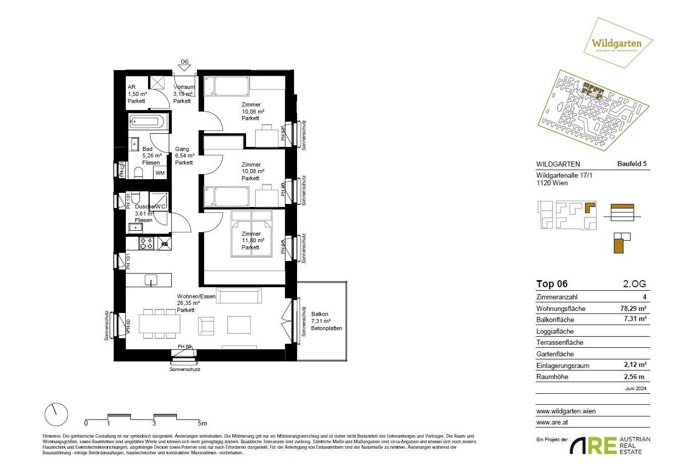 Wohnung zur Miete 1.079 € 4 Zimmer 78,3 m²<br/>Wohnfläche 2.<br/>Geschoss 01.02.2025<br/>Verfügbarkeit Wien 1120