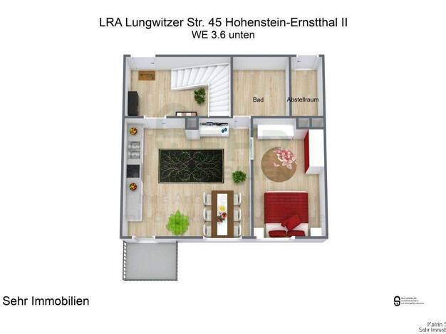 Maisonette zur Miete 796 € 2 Zimmer 99,5 m² 4. Geschoss frei ab sofort Lungwitzer Str. 45 Hohenstein-Ernstthal 09337