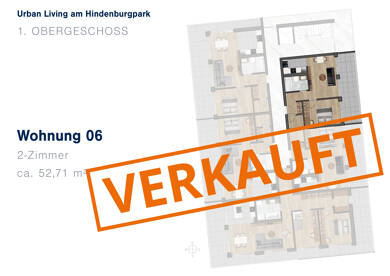 Wohnung zum Kauf - Neubau 358.428 € 2 Zimmer 52,7 m² 1. Geschoss Schubertstr. 2 Ingolstadt Ingolstadt 85057
