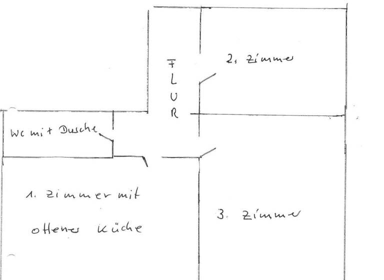 Wohnung zur Miete 1.180 € 3 Zimmer 59 m² 1. Geschoss Vogelhüttendeich 69, 1. OG links Wilhelmsburg Hamburg 21107
