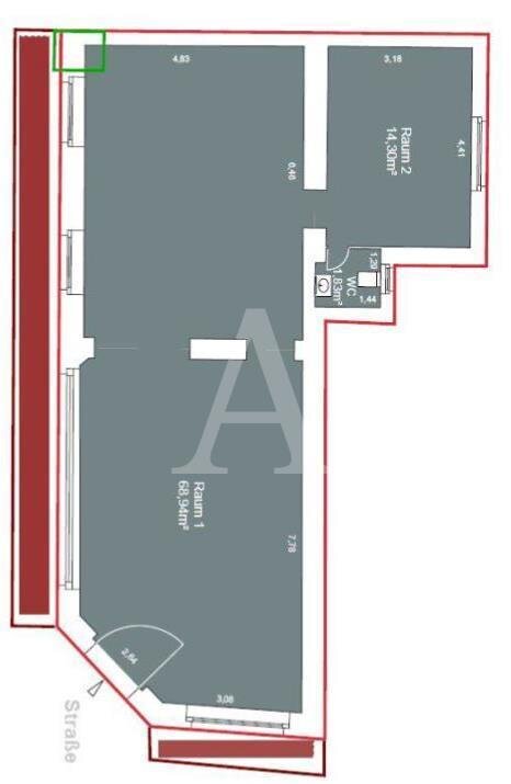 Ladenfläche zur Miete 4.928 € 85,1 m²<br/>Verkaufsfläche ab 103 m²<br/>Teilbarkeit Neustadt - Süd Köln 50677