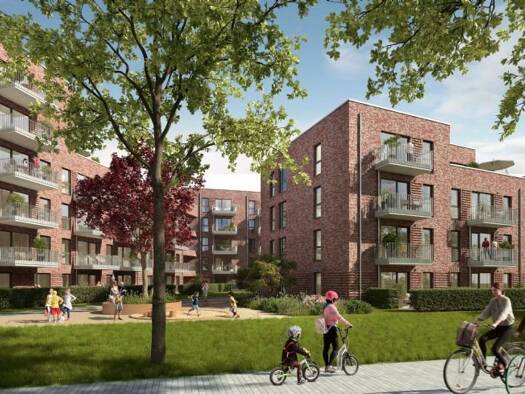 Wohnung zum Kauf - Neubau provisionsfrei 498.000 € 3 Zimmer 75,4 m² EG Heidbergstraße 92 Garstedt Norderstedt 22846