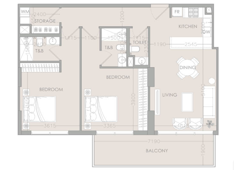 Wohnung zum Kauf - Erstbezug provisionsfrei 418.269 € 3 Zimmer 108,8 m² Westar Reflections Driveway Dubai