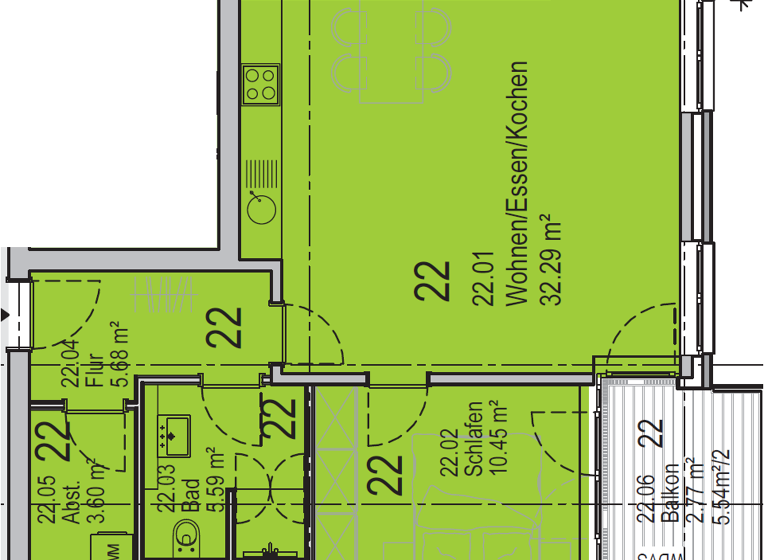Wohnung zum Kauf 270.000 € 2 Zimmer 61 m² Geschoss 2/3 frei ab sofort Ruhetaler Weg 2 b Glücksburg 24960