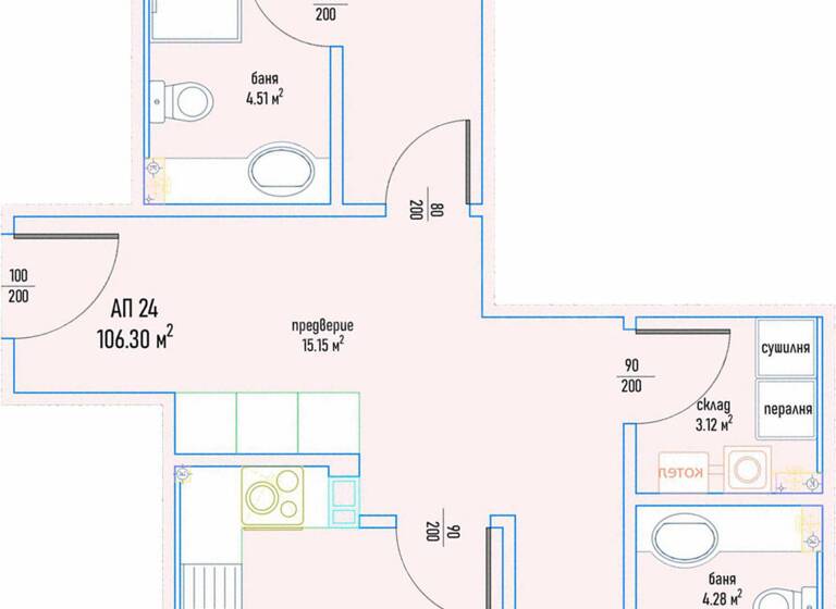 Studio zum Kauf 259.800 € 3 Zimmer 130 m² Sofia