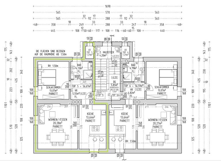 Wohnung zur Miete 439 € 2,5 Zimmer 65,4 m² frei ab sofort Donawitz 8700