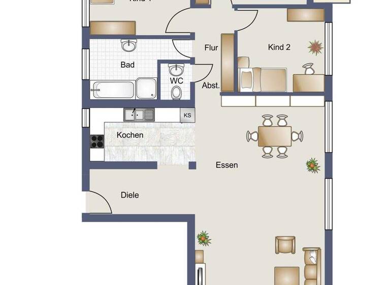 Wohnung zum Kauf 345.000 € 4 Zimmer 117,4 m² Schönaich 71101