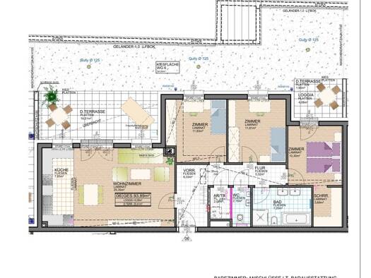 Wohnung zur Miete 1.467 € 4 Zimmer 93,9 m² 3. Geschoss frei ab 01.01.2027 Vösendorf 2334