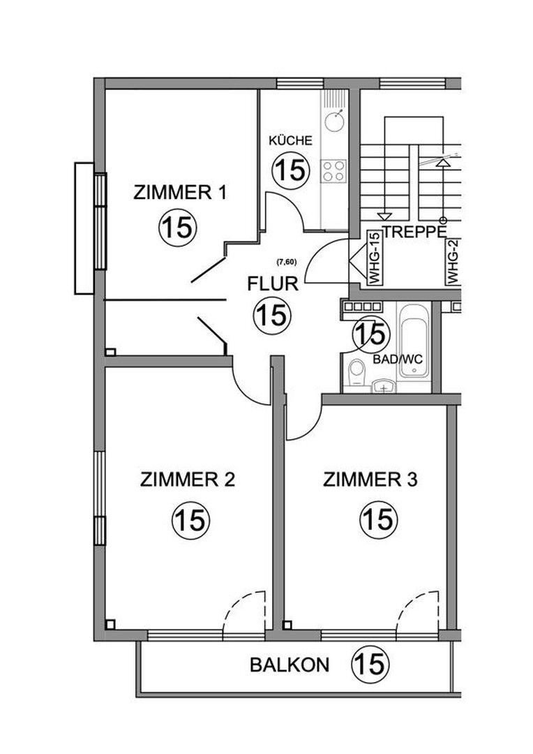 Wohnung zum Kauf provisionsfrei 498.000 € 3,5 Zimmer 76 m²<br/>Wohnfläche 1.<br/>Geschoss Gutenbergstr. 18 Gallus Frankfurt 60327