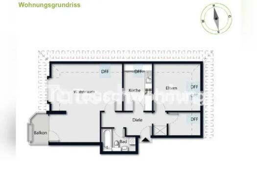 Wohnung zur Miete Tauschwohnung 745 € 2,5 Zimmer 72 m² 2. Geschoss Sasel Wandsbek 22399