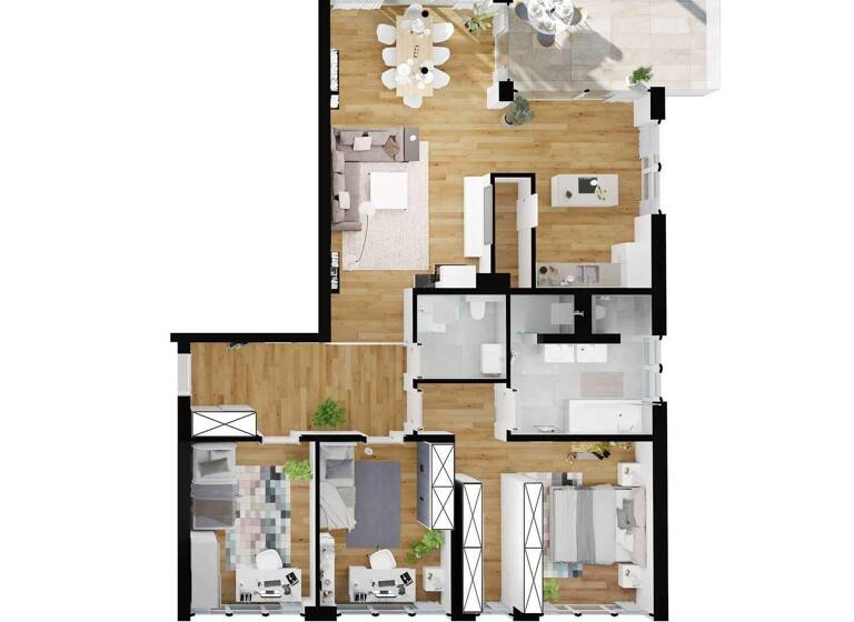 Wohnung zum Kauf - Erstbezug provisionsfrei 715.330 € 4 Zimmer 130,1 m² 3. Geschoss Gräfrath Solingen 42653