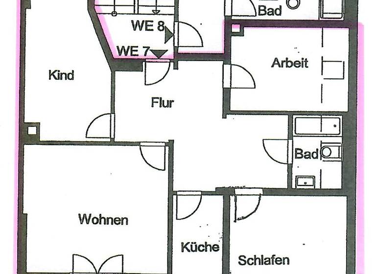 WG-Zimmer zur Miete 440 € 4 Zimmer 83,9 m² 4. Geschoss frei ab sofort Chopinstr. 36a Kappel Chemnitz 09119