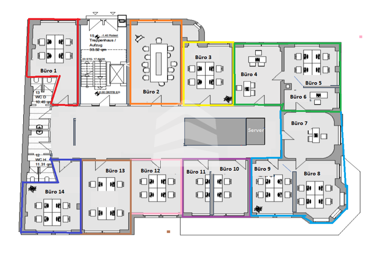 Bürogebäude zur Miete provisionsfrei 9,75 € 2 Zimmer 38,1 m² Bürofläche teilbar ab 38,1 m² Elsterstraße 8a Zentrum-West Leipzig 04109