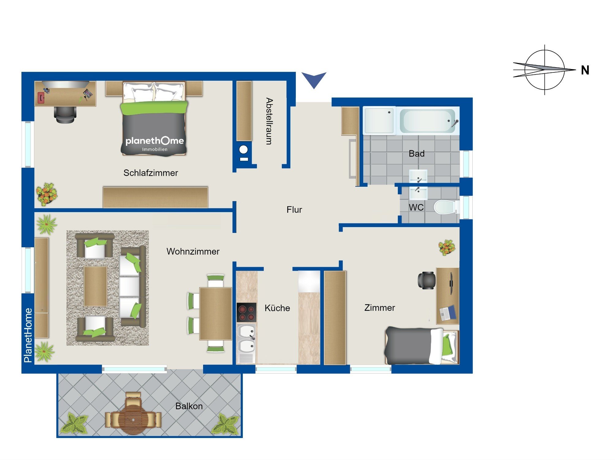 Wohnung zum Kauf 245.000 € 3 Zimmer 75 m²<br/>Wohnfläche 3.<br/>Geschoss Friolzheim 71292