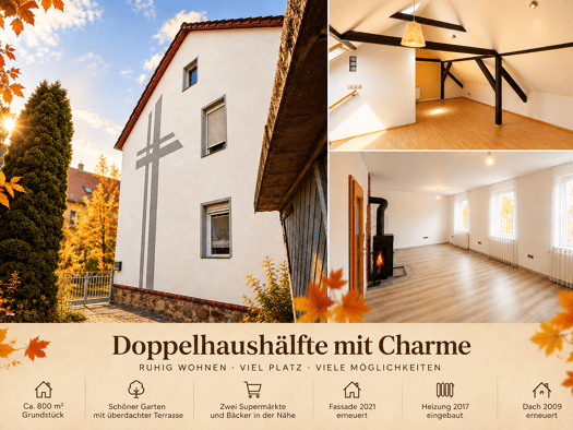 Doppelhaushälfte zum Kauf 249.000 € 5 Zimmer 130 m² 800 m² Grundstück frei ab sofort Nerchau Grimma 04668
