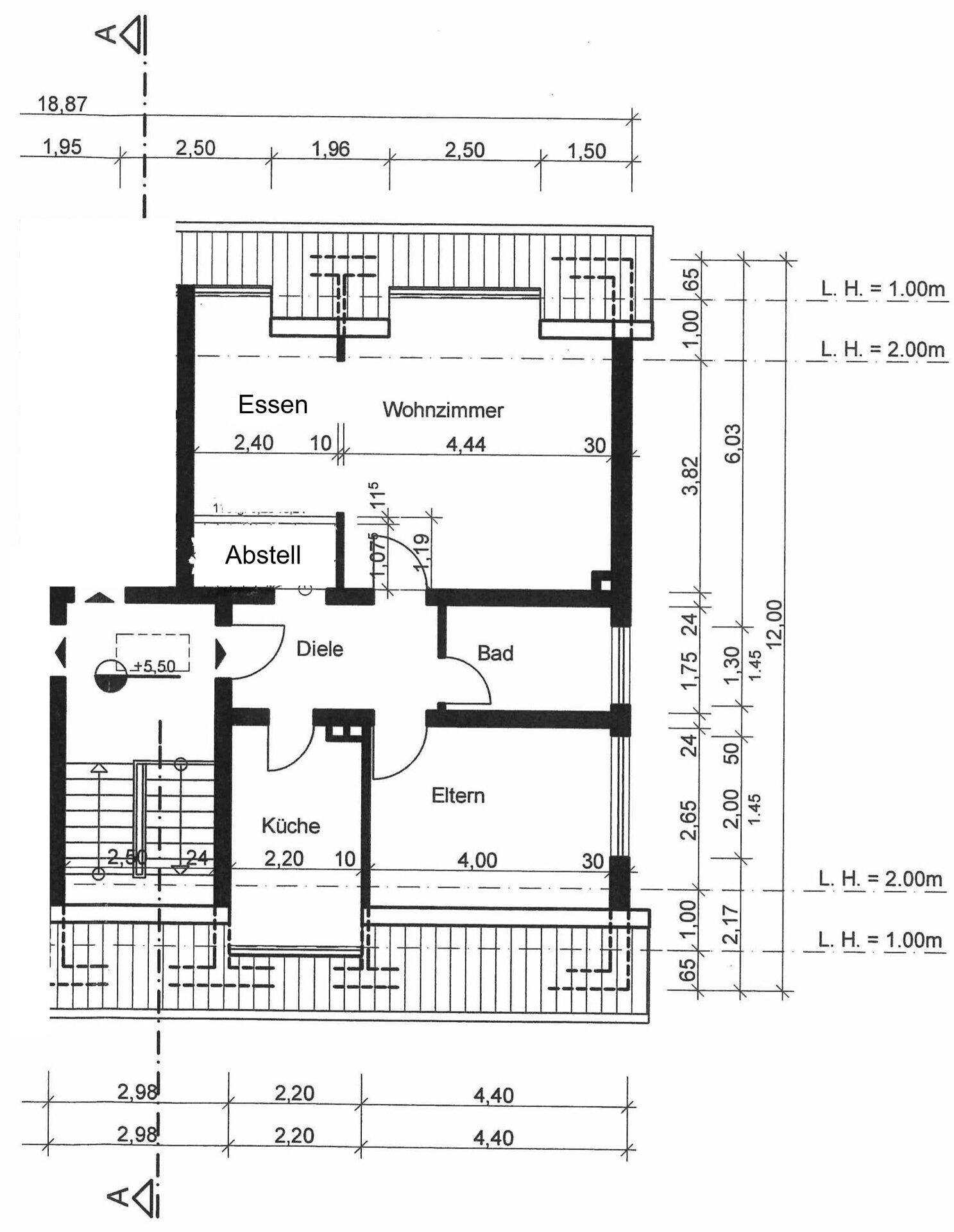 Wohnung zur Miete 695 € 2,5 Zimmer 63 m²<br/>Wohnfläche 2.<br/>Geschoss Bergerhausen Essen 45136