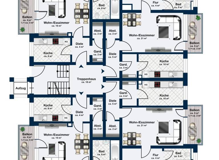 Mehrfamilienhaus zum Kauf 7.800.000 € 66 Zimmer 1.689,3 m² 1.404 m² Grundstück Innenstadt Aschaffenburg 63743