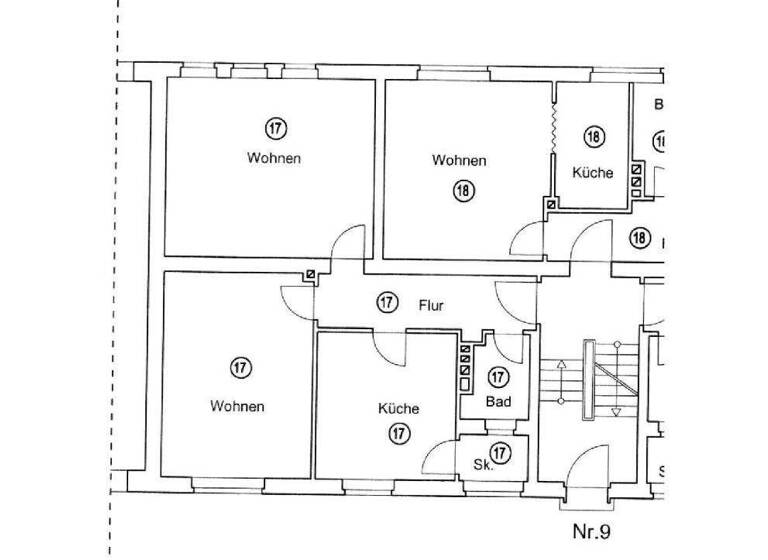 Wohnung zum Kauf provisionsfrei 308.000 € 2 Zimmer 60,3 m² EG Kesselstädter Straße 9 Ostend Frankfurt 60314
