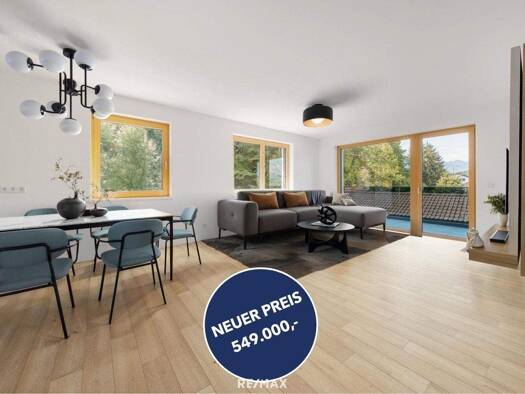 Terrassenwohnung zum Kauf - Erstbezug 549.000 € 3 Zimmer 84,6 m² 1. Geschoss Kirchbichl 6322