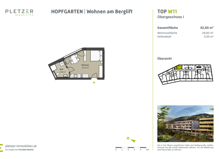 Studio zum Kauf - Erstbezug provisionsfrei 215.250 € 1 Zimmer 29,6 m² 1. Geschoss Hopfgarten im Brixental 6361