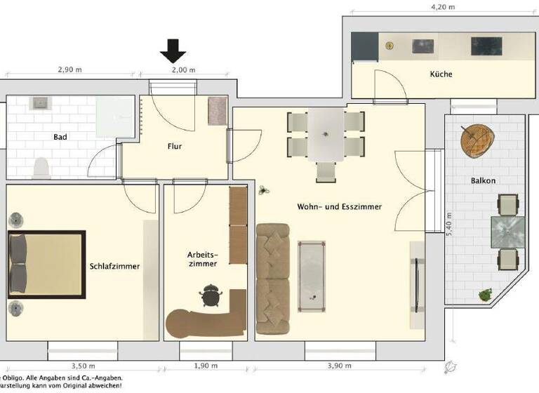 Wohnung zum Kauf 239.000 € 3 Zimmer 62 m² 1. Geschoss Hohenkirchen Wangerland-Hooksiel 26434