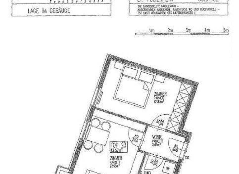 Wohnung zur Miete 741 € 2 Zimmer 43,6 m² 5. Geschoss Schulgasse 60 Wien 1180