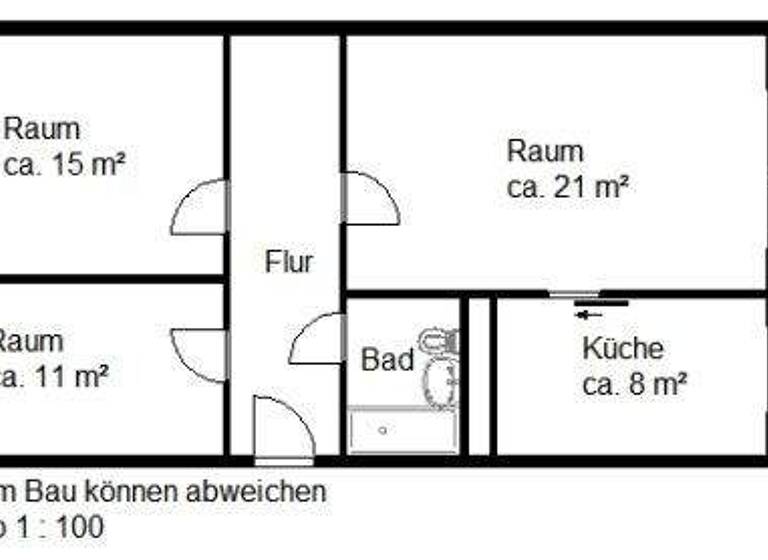 Wohnung zur Miete 619 € 3 Zimmer 70,3 m² 5. Geschoss Uranusstr. 41 Trotha Halle (Saale) 06118