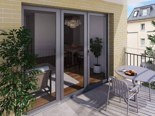 Wohnung zum Kauf - Erstbezug 445.000 € 2 Zimmer 58,4 m² 3. Geschoss Bad Nauheim 61231