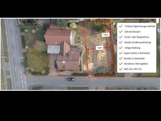 Grundstück zum Kauf 179.000 € 626 m² Grundstück Bad Iburg 49186