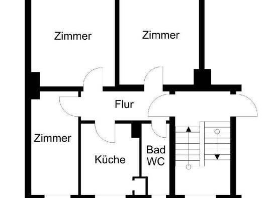 Wohnung zur Miete 310 € 3 Zimmer 49 m² 1. Geschoss Eichendorffstraße 35 Lehe Bremerhaven 27576