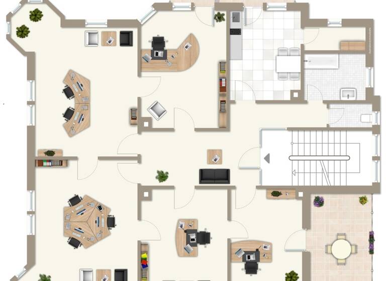 Bürogebäude zur Miete 1.400 € 6 Zimmer 199 m² Bürofläche Rottweil 78628