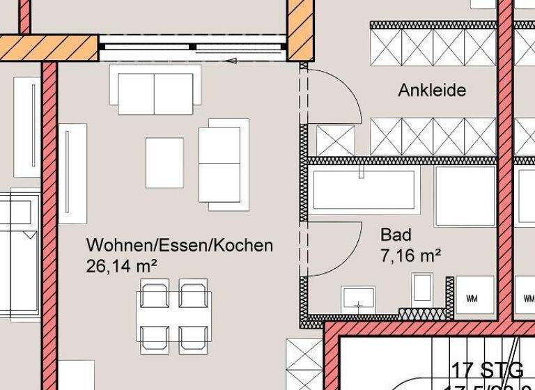 Wohnung zur Miete - Erstbezug 796 € 2 Zimmer 61,1 m² 1. Geschoss frei ab 01.06.2026 Öderfeldstraße 11 Töging Töging a.Inn 84513