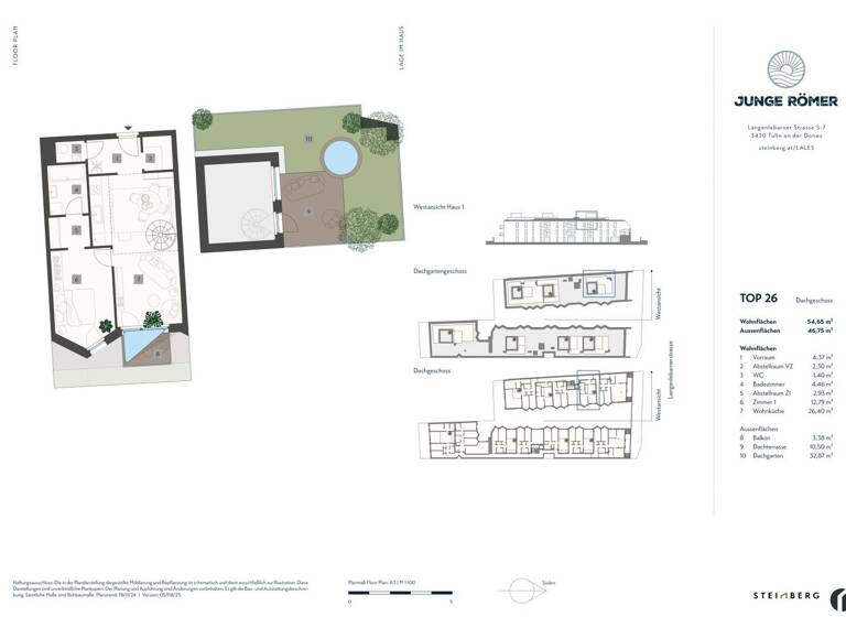Wohnung zum Kauf 405.000 € 2 Zimmer 54,7 m² 2. Geschoss frei ab 01.05.2027 Tulln an der Donau 3430
