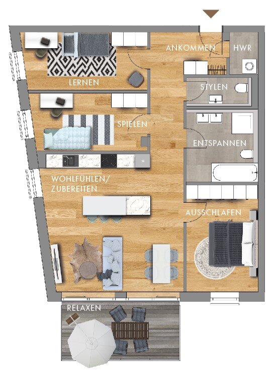 Penthouse zur Miete 2.358 € 4 Zimmer 104,8 m²<br/>Wohnfläche 3.<br/>Geschoss ab sofort<br/>Verfügbarkeit Emil-Fuchs-Str. 5 Zentrum - Nordwest Leipzig 04105