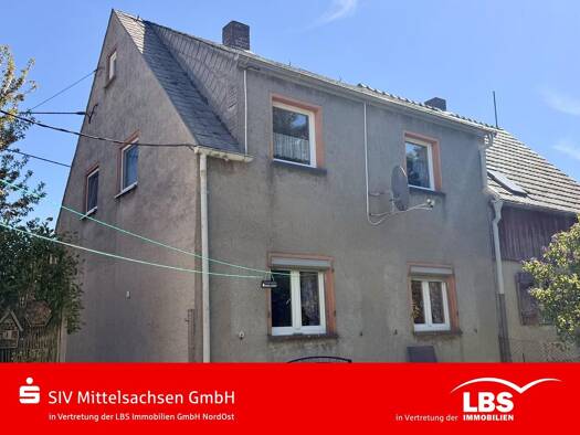Doppelhaushälfte zum Kauf 95.000 € 4 Zimmer 80 m² 1.100 m² Grundstück Claußnitz Claußnitz 09236