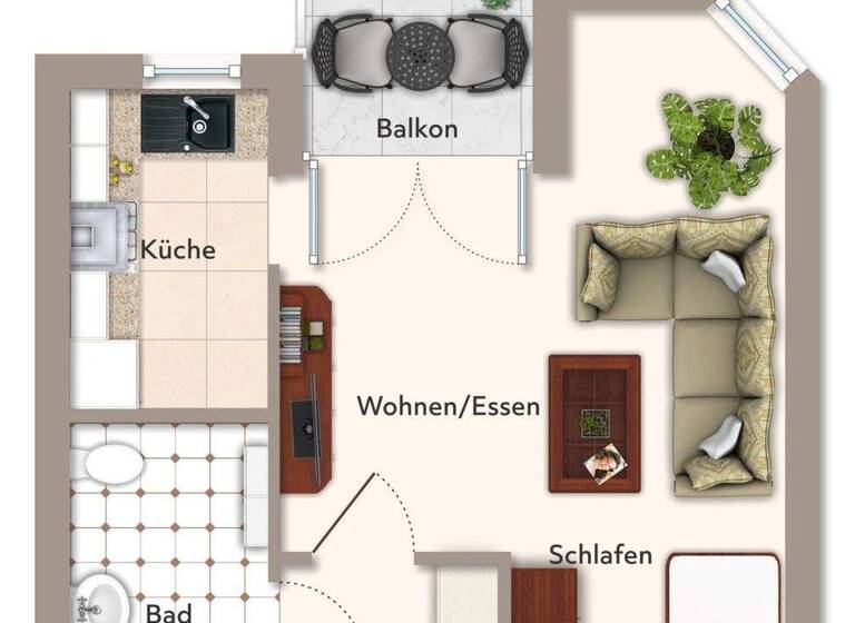 Studio zum Kauf 129.000 € 1 Zimmer 38,9 m² Löwenbrückener Straße 3 Trier-Süd Trier 54290
