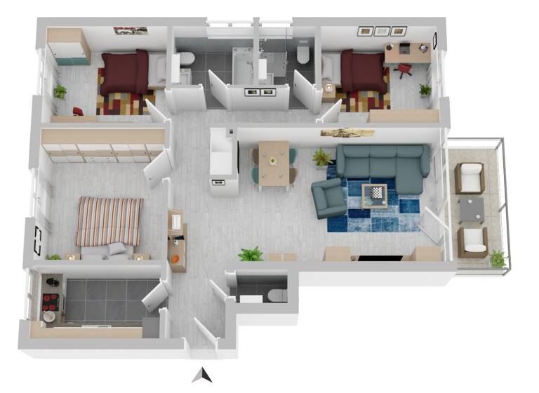 Wohnung zum Kauf 375.000 € 4 Zimmer 95 m²<br/>Wohnfläche 1.<br/>Geschoss Möllner Landstraße 99 a Oststeinbek Oststeinbek 22113