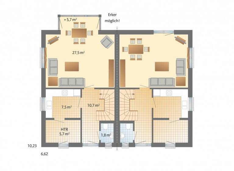 Doppelhaushälfte zur Miete 1.990 € 4 Zimmer 120 m²<br/>Wohnfläche 250,1 m²<br/>Grundstück Stadtmitte Mönchengladbach 41061