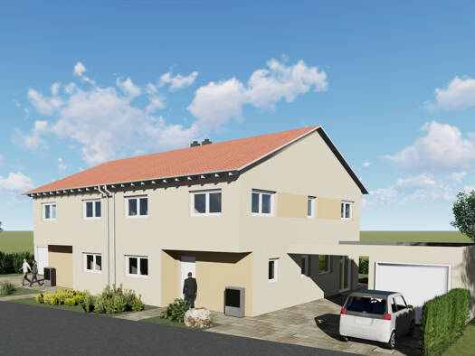 Doppelhaushälfte zum Kauf - Erstbezug provisionsfrei 669.500 € 5 Zimmer 161 m² 358 m² Grundstück Schabringen Wittislingen 89426