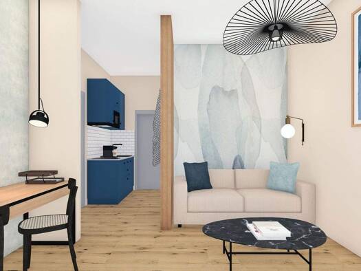 Wohnung zur Miete - Erstbezug 514 € 2 Zimmer 30 m² 2. Geschoss frei ab 01.06.2026 Fleischervorstadt Greifswald 17489