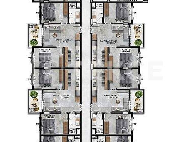 Penthouse zum Kauf 265.000 € 4 Zimmer 124 m² EG Antalya 07400