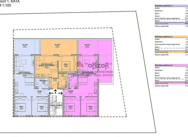Wohnung zum Kauf 224.400 € 2 Zimmer 68 m² 1. Geschoss Povljana