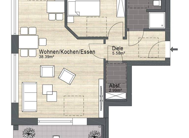 Wohnung zum Kauf - Erstbezug provisionsfrei 399.000 € 2,5 Zimmer 76,8 m² EG Steinhude Wunstorf 31515