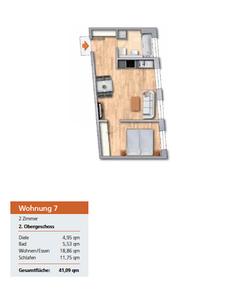 Wohnung zum Kauf 245.000 € 2 Zimmer 41,1 m²<br/>Wohnfläche 2.<br/>Geschoss Köpenick Berlin 12555