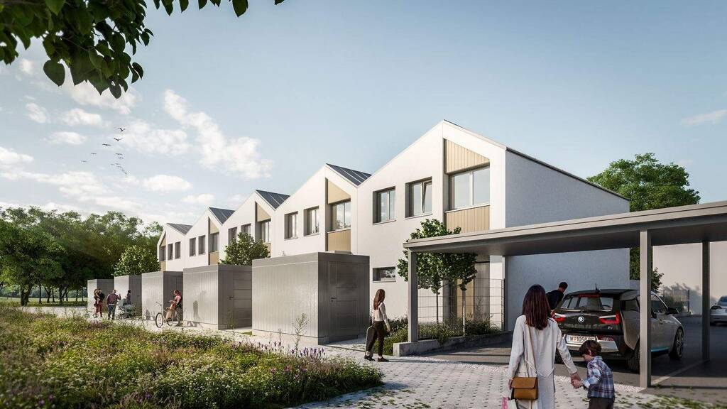 Haus zur Miete - Erstbezug 1.654 € 118,7 m² 202,6 m² Grundstück Sportplatzgasse Gemeinde Weiden am See