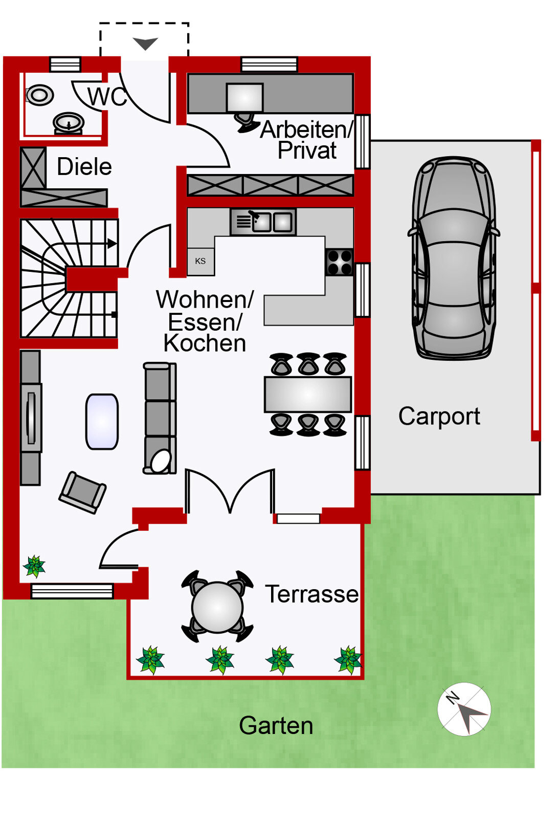 Doppelhaushälfte zum Kauf 965.000 € 4 Zimmer 129,7 m²<br/>Wohnfläche 270,4 m²<br/>Grundstück Benediktbeuern Benediktbeuern 83671