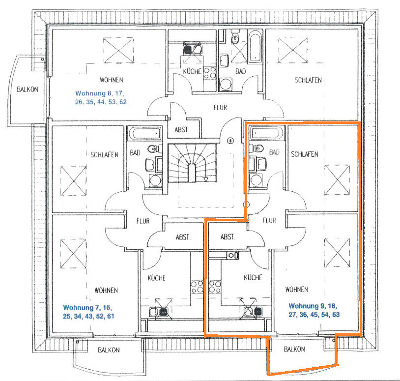 Wohnung zum Kauf 79.500 € 2 Zimmer 51,7 m²<br/>Wohnfläche 3.<br/>Geschoss Köthen Köthen 06366