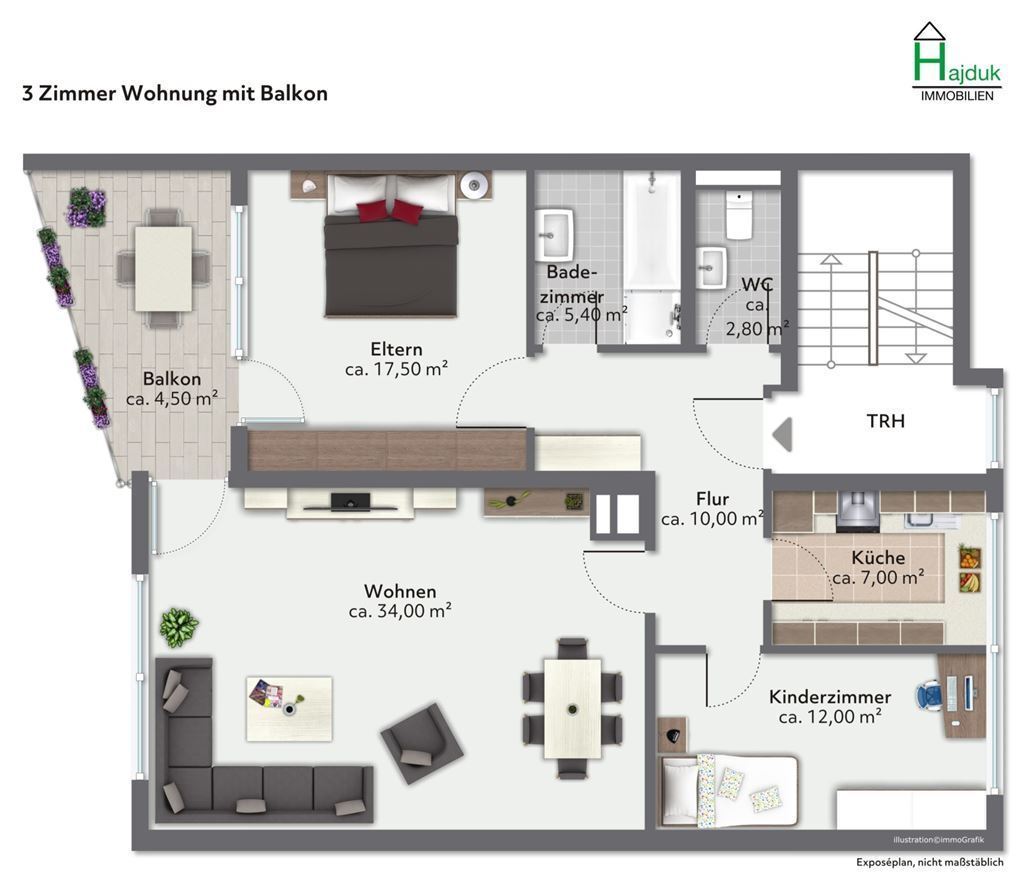 Wohnung zum Kauf 265.000 € 3 Zimmer 90 m²<br/>Wohnfläche 2.<br/>Geschoss ab sofort<br/>Verfügbarkeit Warmbronn Leonberg 71229